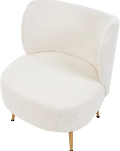 Poltrona OTSBY II con cuscino Bouclé Bianco sporco