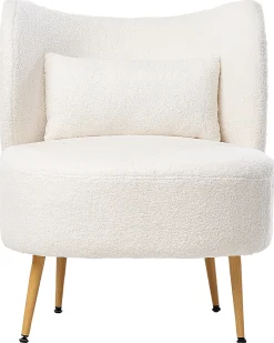 Poltrona OTSBY II con cuscino Bouclé Bianco sporco