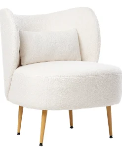 Poltrona OTSBY II con cuscino Bouclé Bianco sporco