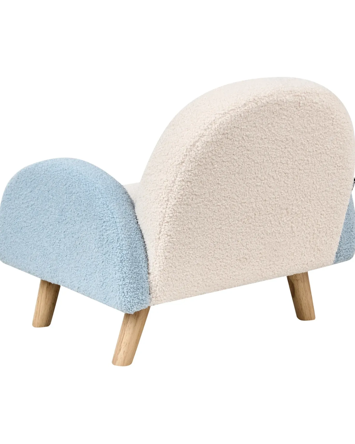 Poltrona per Bambini Arcobaleno OMBO Bouclé Azzurro