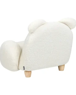 Poltrona per Bambini Coniglio KANNA Bouclé Bianco sporco