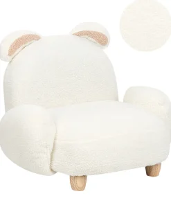 Poltrona per Bambini Coniglio KANNA Bouclé Bianco sporco
