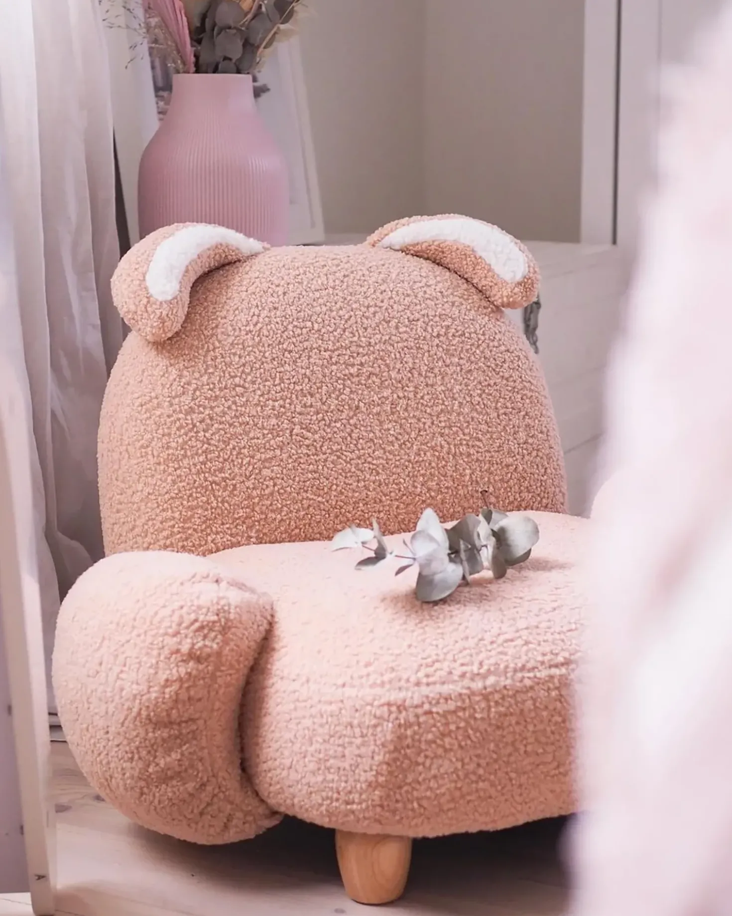 Poltrona per Bambini Coniglio KANNA Bouclé Beige