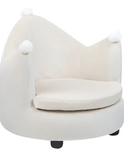 Poltrona per Bambini Corona VEGA Velluto Beige chiaro