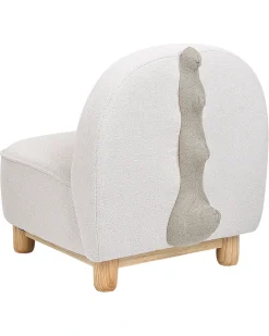 Poltrona per Bambini Dinosauro FABORG Tessuto Beige chiaro