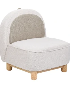Poltrona per Bambini Dinosauro FABORG Tessuto Beige chiaro