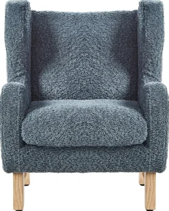 Poltrona per Bambini FARUM Bouclé Blu scuro