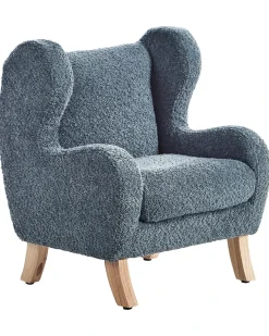 Poltrona per Bambini FARUM Bouclé Blu scuro