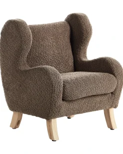 Poltrona per Bambini FARUM Bouclé Marrone