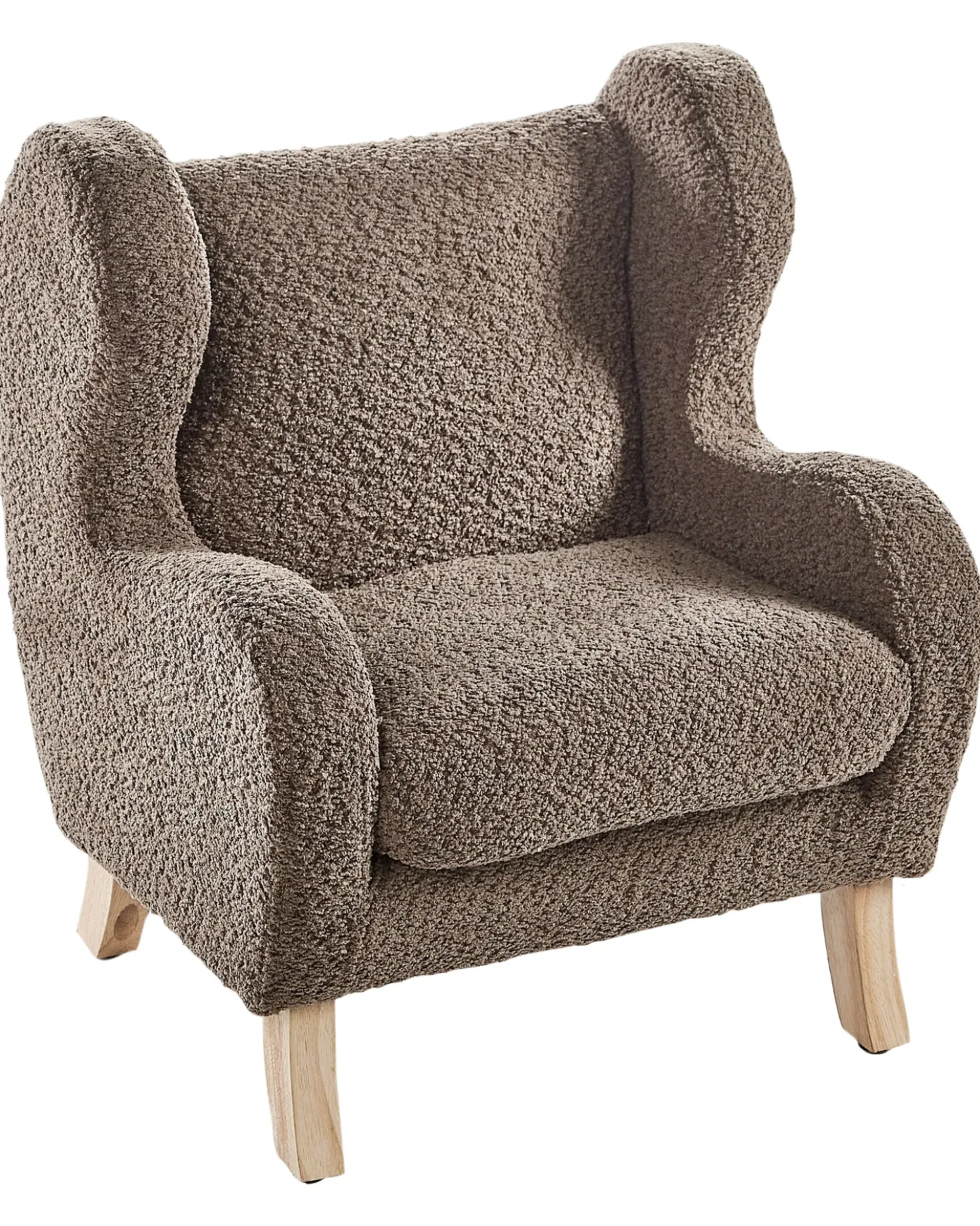 Poltrona per Bambini FARUM Bouclé Marrone