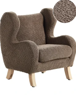 Poltrona per Bambini FARUM Bouclé Marrone