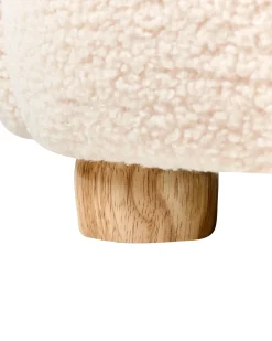 Poltrona per Bambini Gatto ZOAR Bouclé Bianco sporco