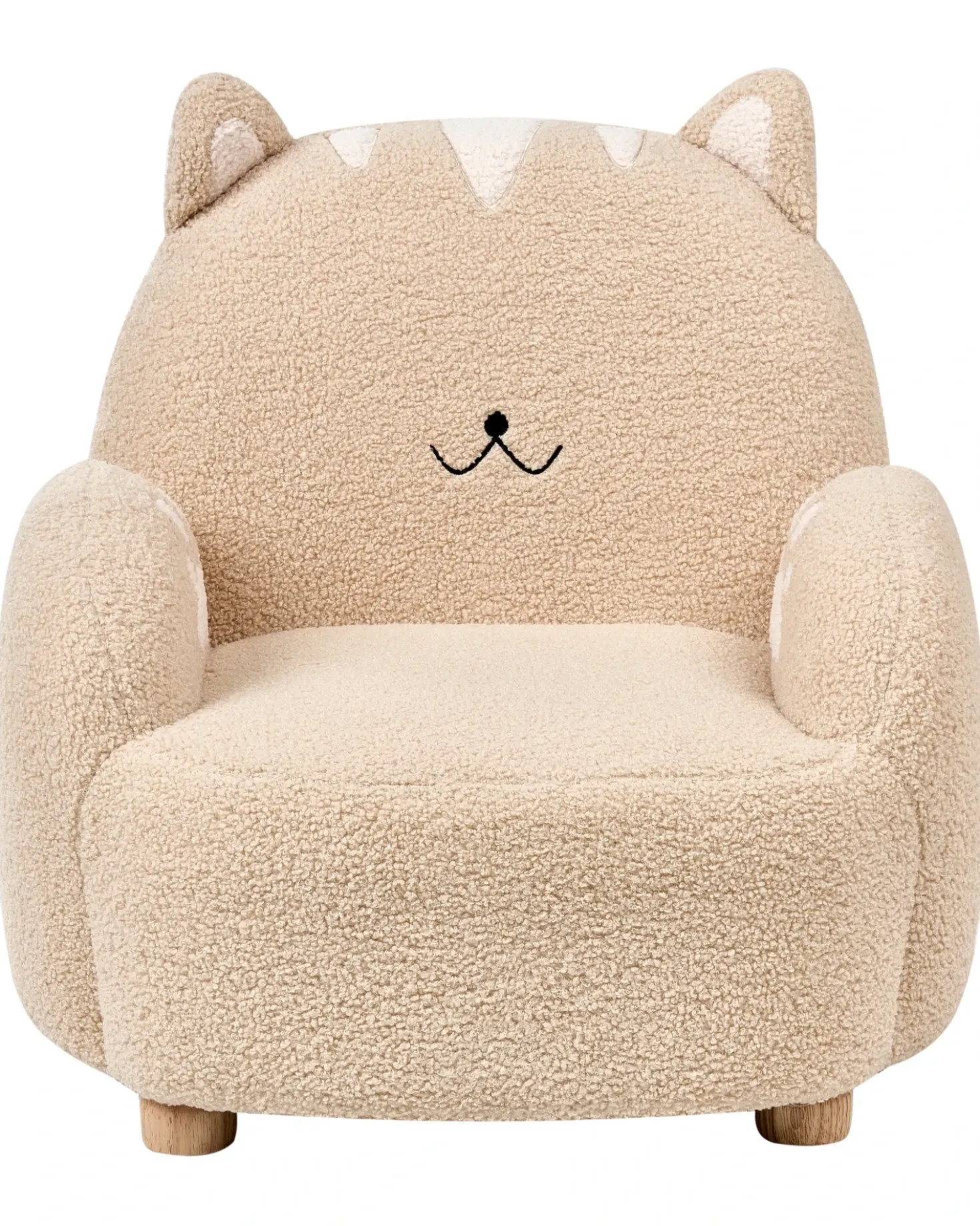 Poltrona per Bambini Gatto ZOAR Bouclé Beige
