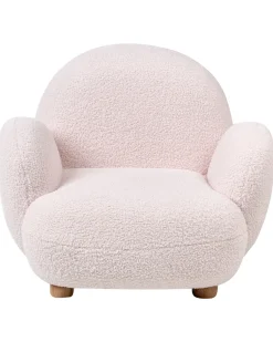Poltrona per Bambini HEM Bouclé Rosa pastello
