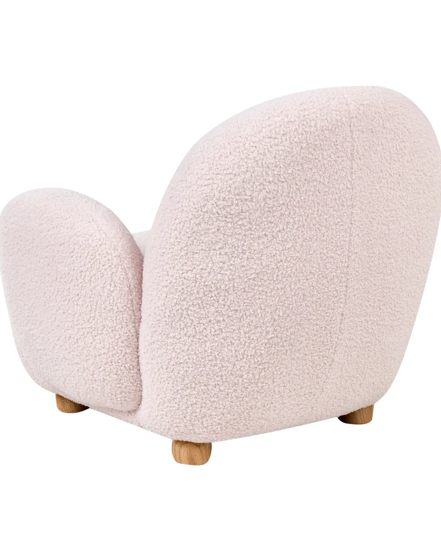 Poltrona per Bambini HEM Bouclé Rosa pastello