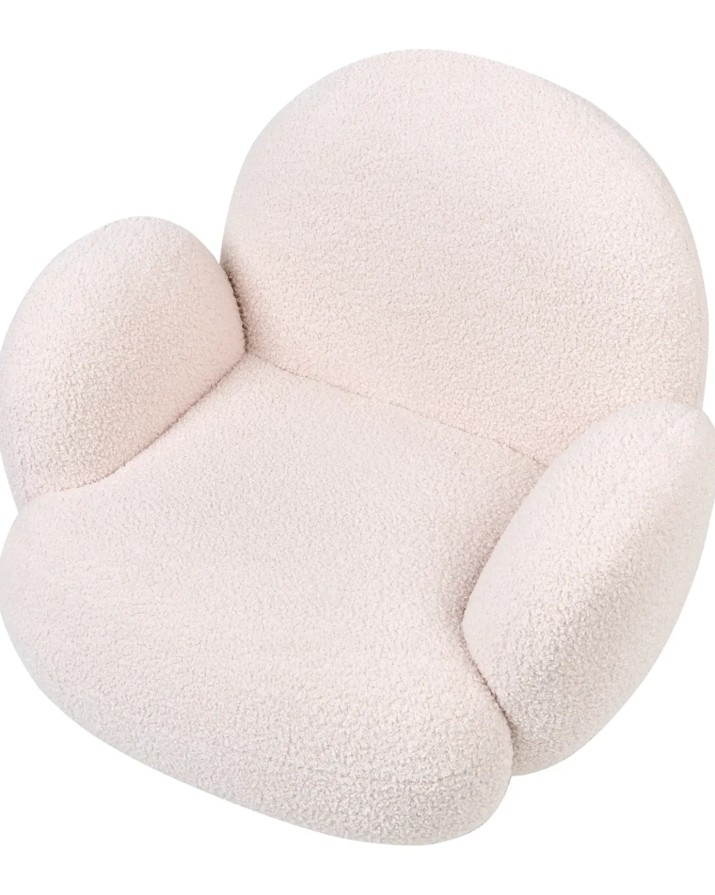 Poltrona per Bambini HEM Bouclé Rosa pastello