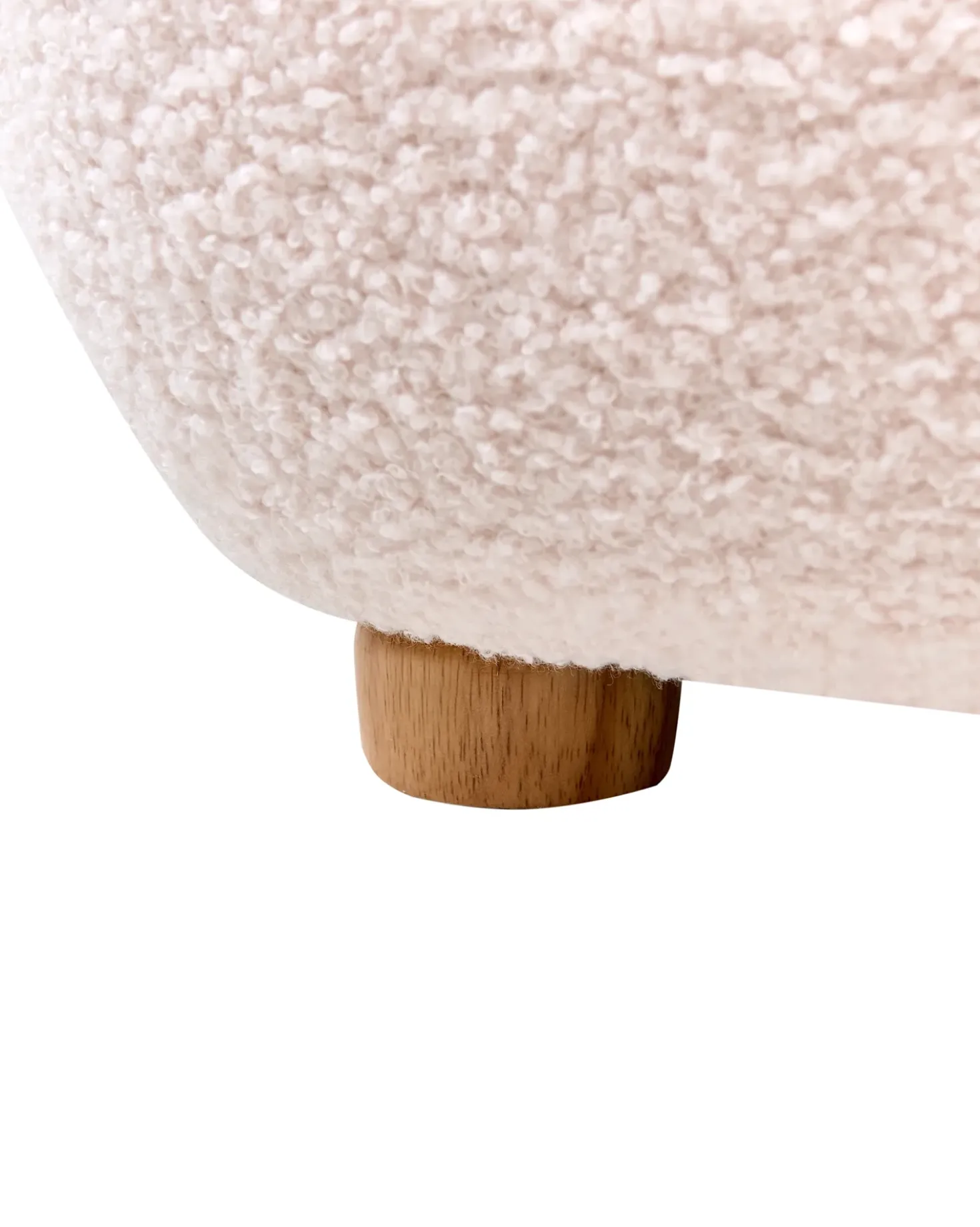 Poltrona per Bambini HEM Bouclé Rosa pastello