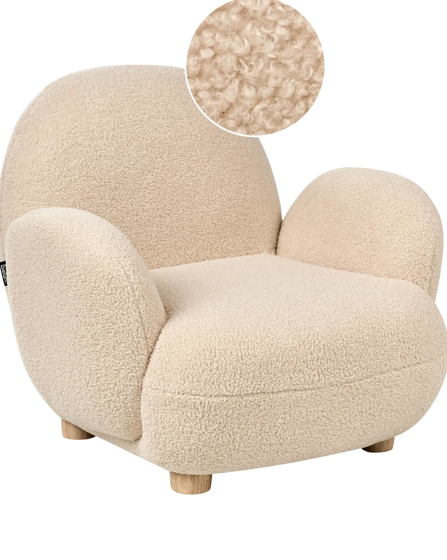Poltrona per Bambini HEM Bouclé Beige