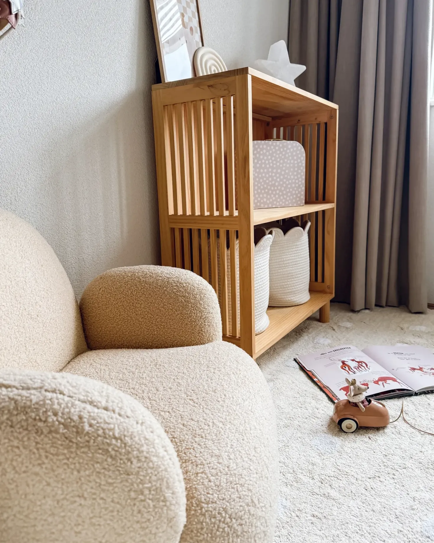 Poltrona per Bambini HEM Bouclé Beige