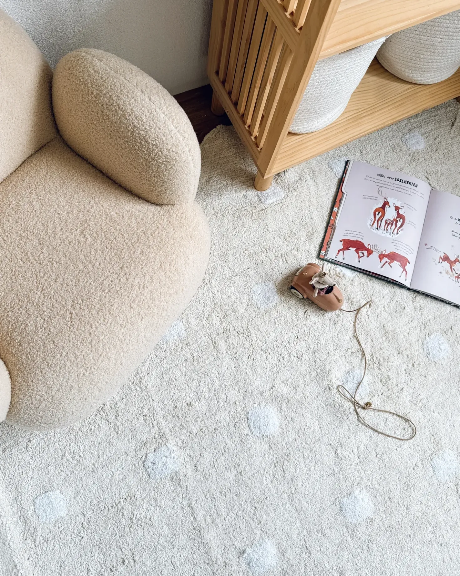 Poltrona per Bambini HEM Bouclé Beige
