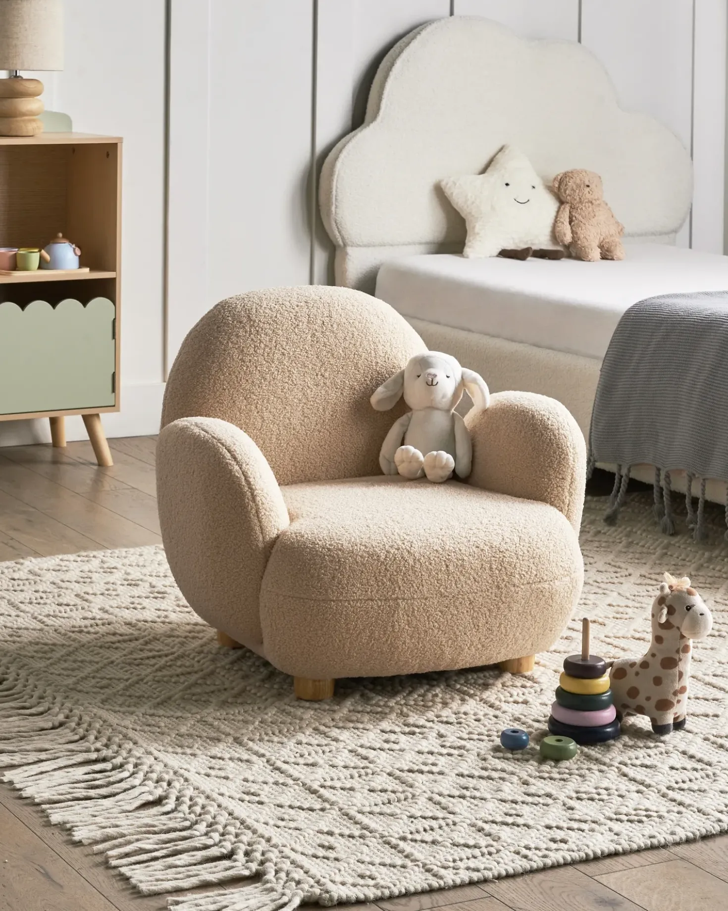 Poltrona per Bambini HEM Bouclé Beige
