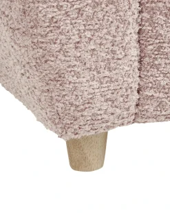 Poltrona per Bambini Ippopotamo MARIBO Bouclé Rosa pastello