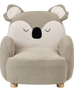 Poltrona per Bambini Koala HERVIK Tessuto Tortora