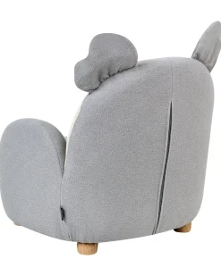 Poltrona per Bambini Koala HERVIK Tessuto Grigio