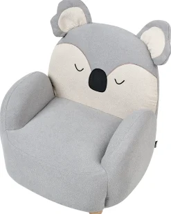Poltrona per Bambini Koala HERVIK Tessuto Grigio