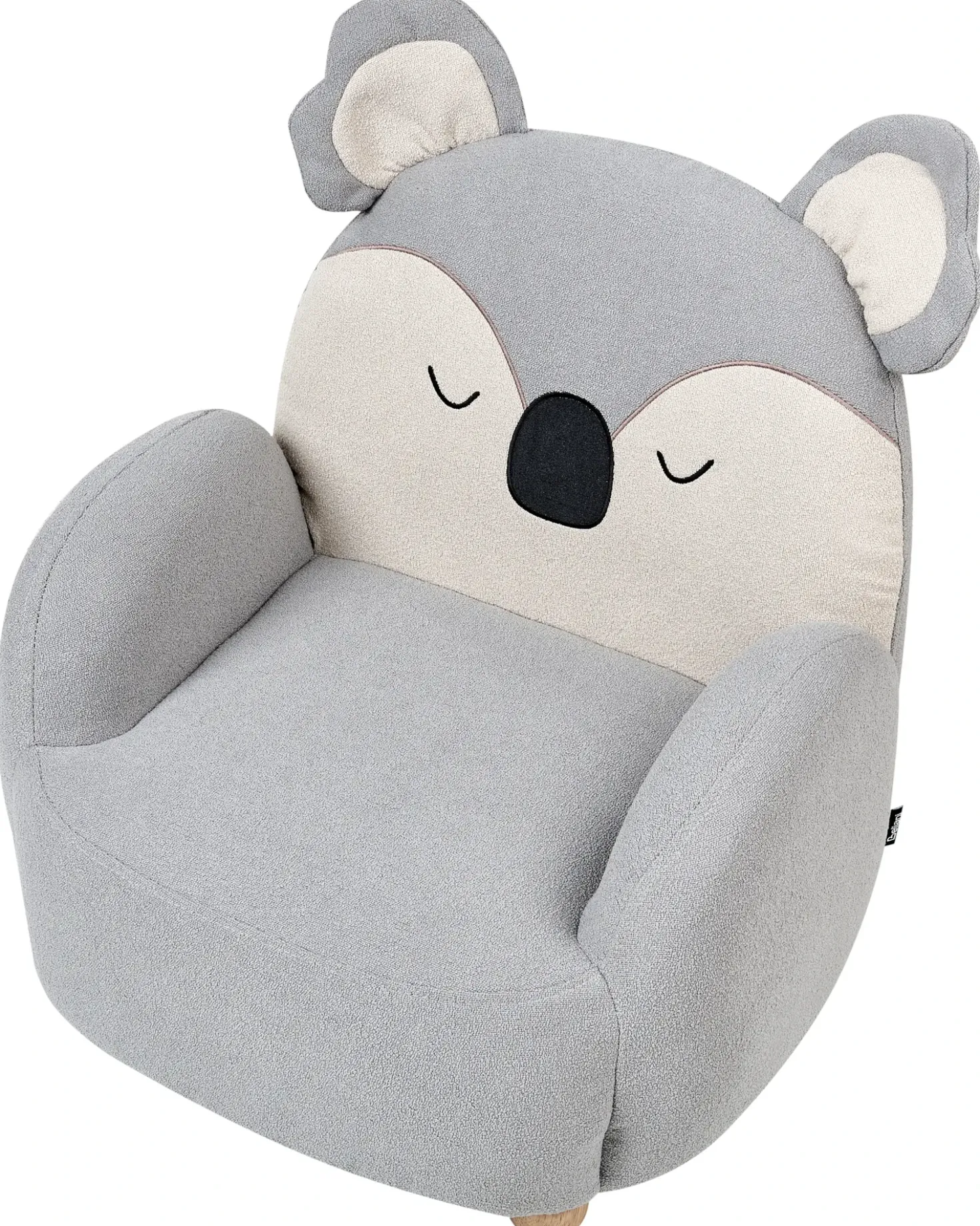Poltrona per Bambini Koala HERVIK Tessuto Grigio