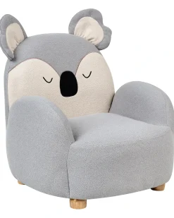 Poltrona per Bambini Koala HERVIK Tessuto Grigio