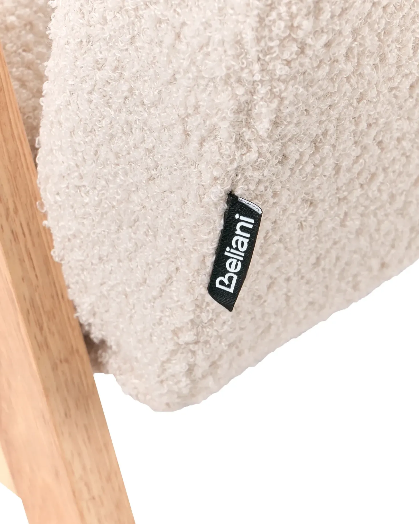 Poltrona per Bambini LINDE Bouclé Beige chiaro