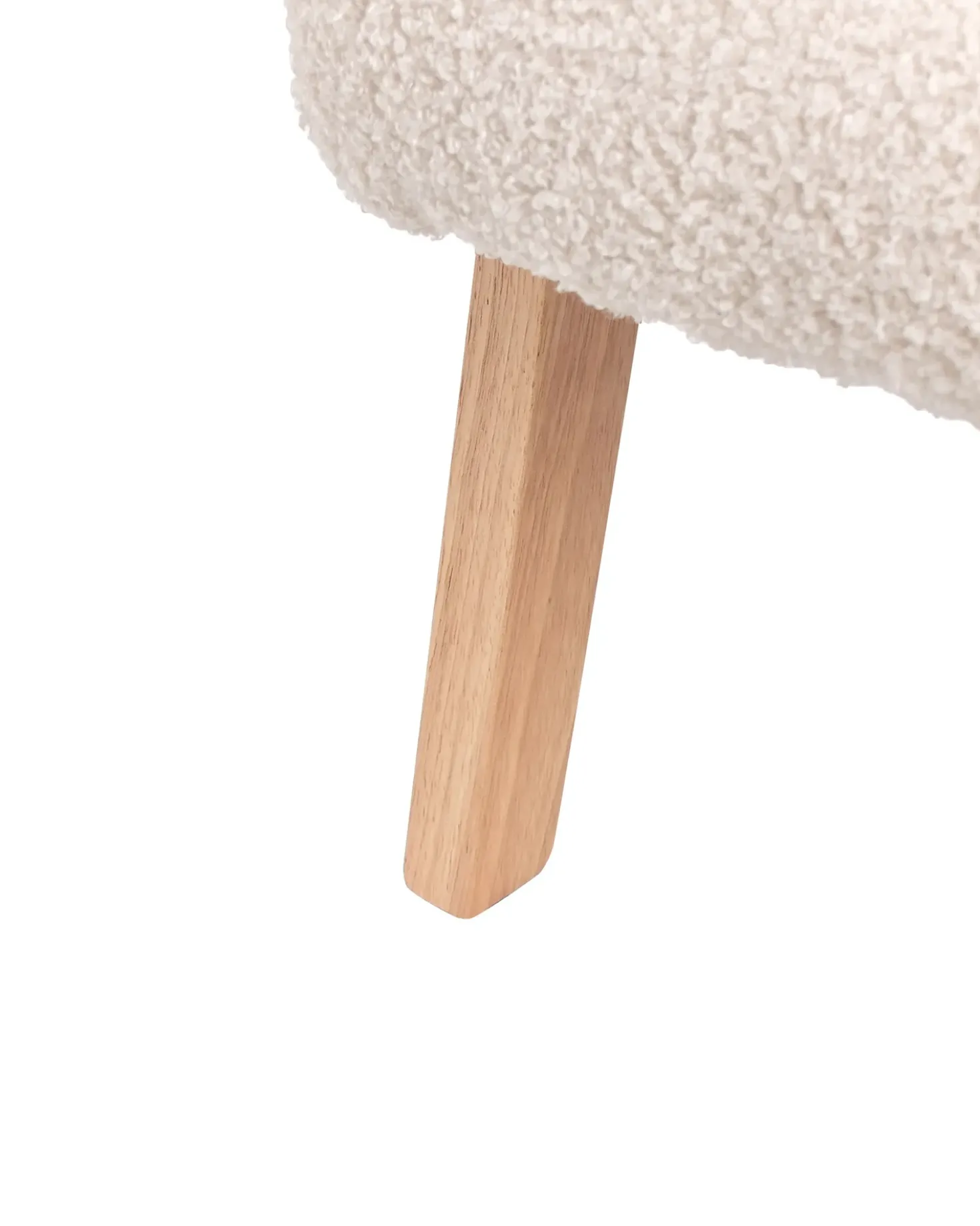 Poltrona per Bambini LINDE Bouclé Beige chiaro