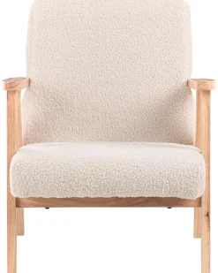Poltrona per Bambini LINDE Bouclé Beige chiaro