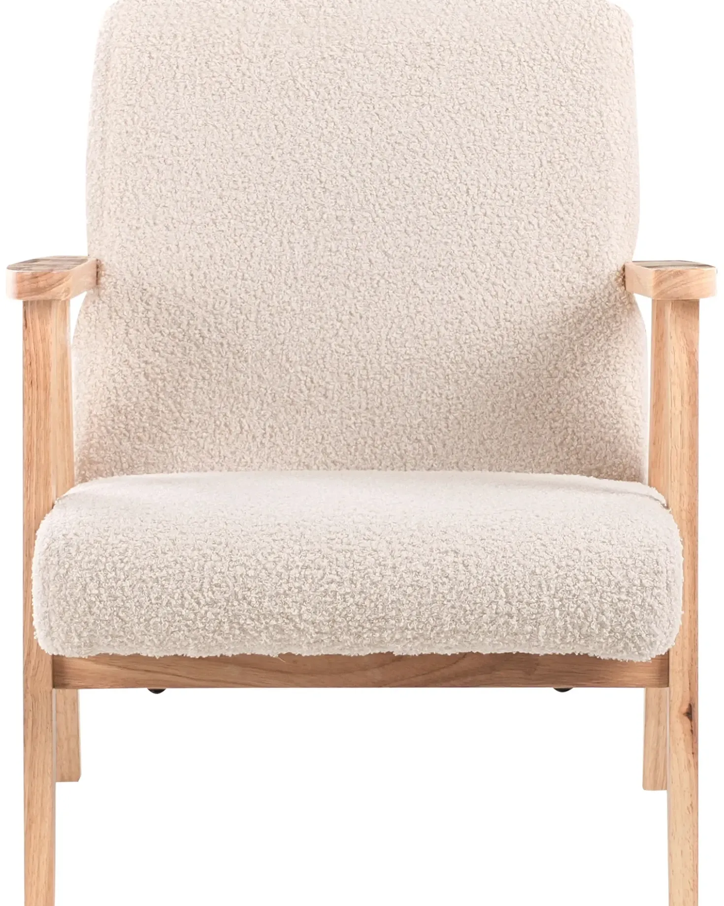 Poltrona per Bambini LINDE Bouclé Beige chiaro