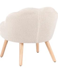 Poltrona per Bambini MILAND Bouclé Beige chiaro