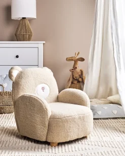 Poltrona per Bambini Orsacchiotto BOO Bouclé Beige