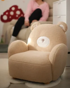 Poltrona per Bambini Orsacchiotto BOO Bouclé Beige