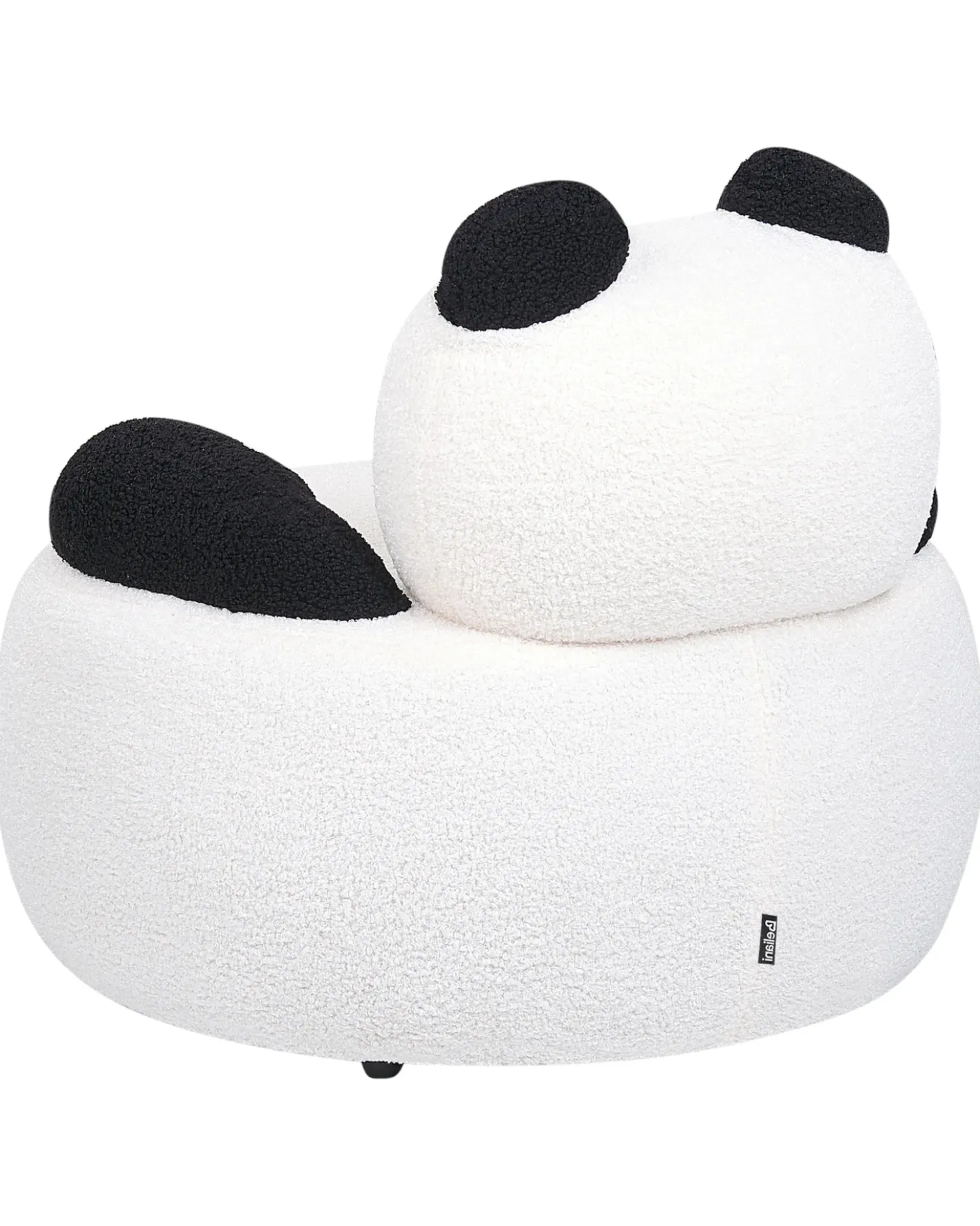 Poltrona per Bambini Panda VIBY Bouclé Bianco