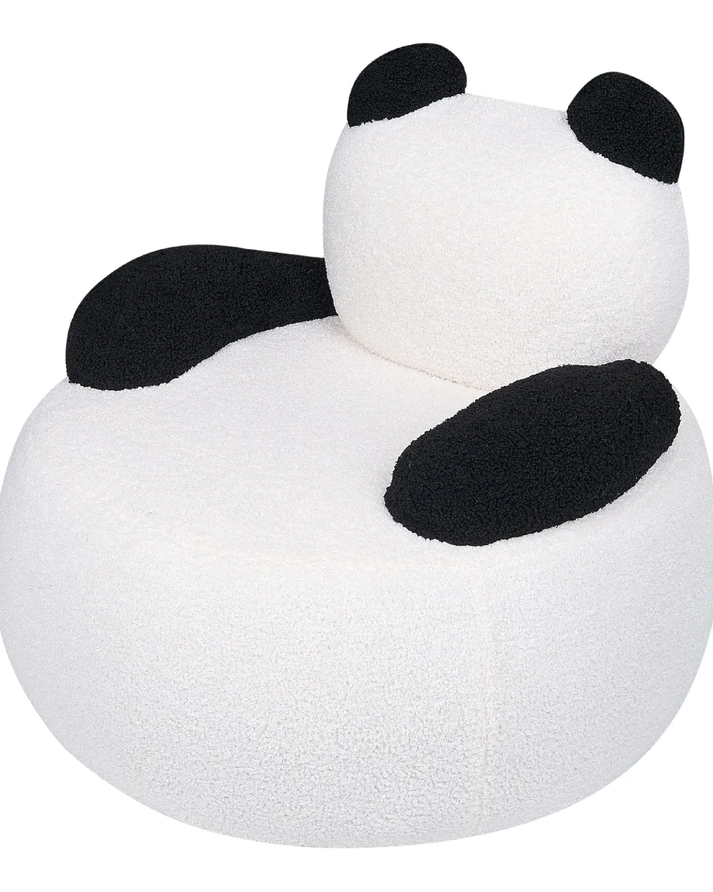 Poltrona per Bambini Panda VIBY Bouclé Bianco