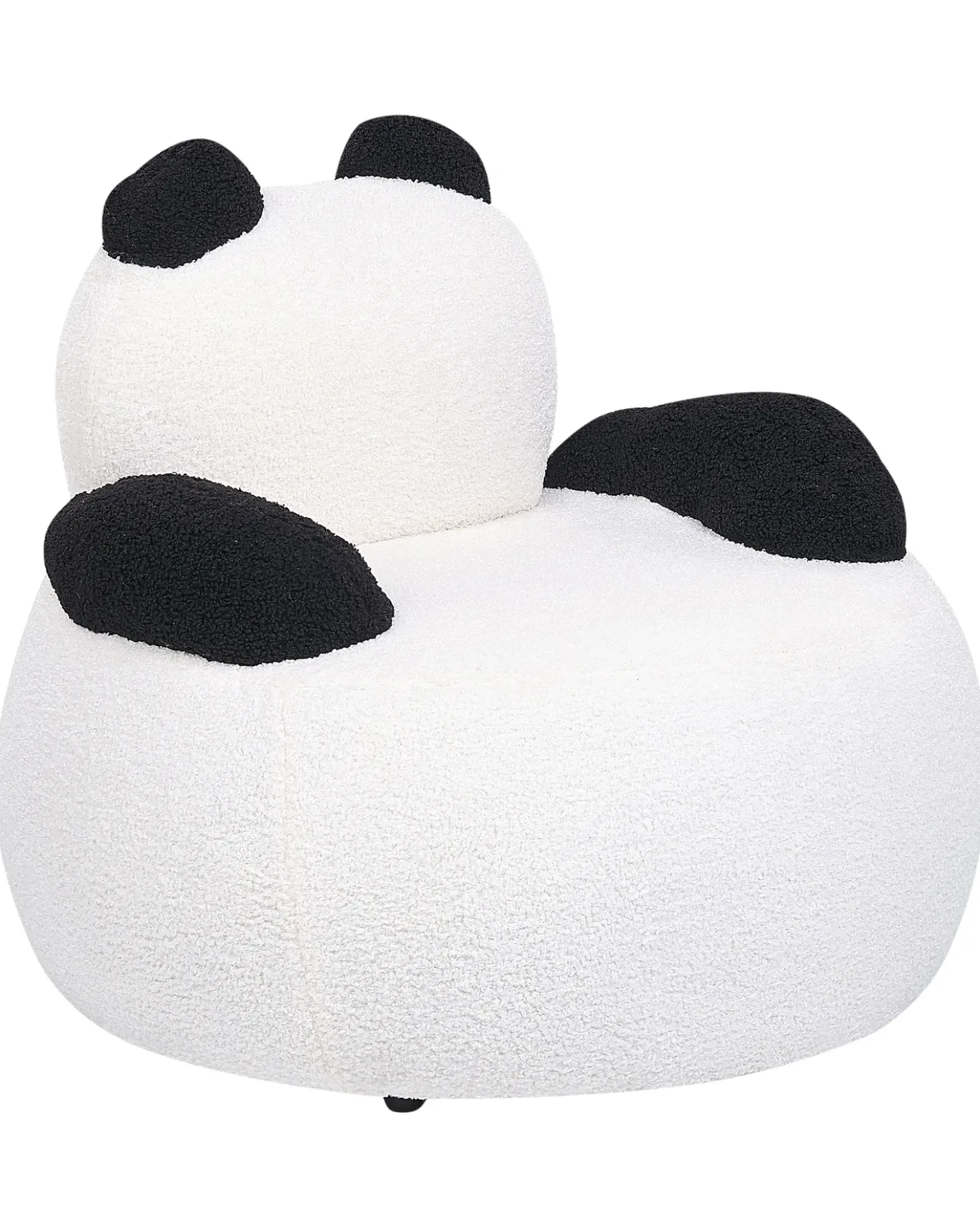 Poltrona per Bambini Panda VIBY Bouclé Bianco