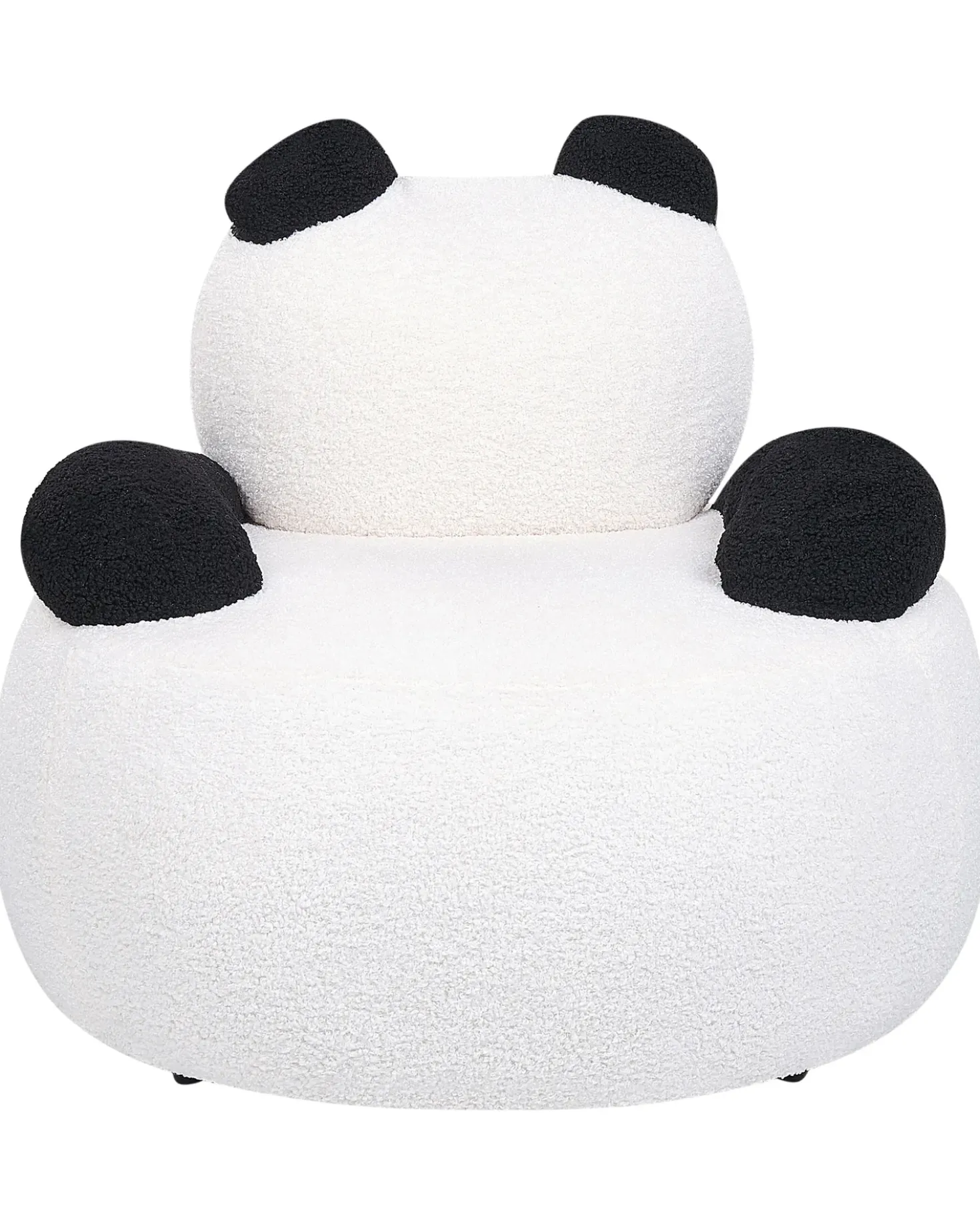 Poltrona per Bambini Panda VIBY Bouclé Bianco