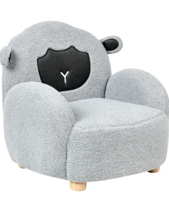 Poltrona per Bambini Pecora ULA Bouclé Grigio