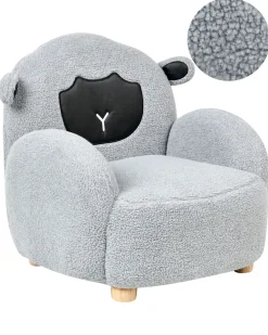 Poltrona per Bambini Pecora ULA Bouclé Grigio