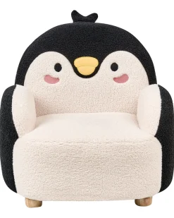 Poltrona per Bambini Pinguino FYN Bouclé Nero