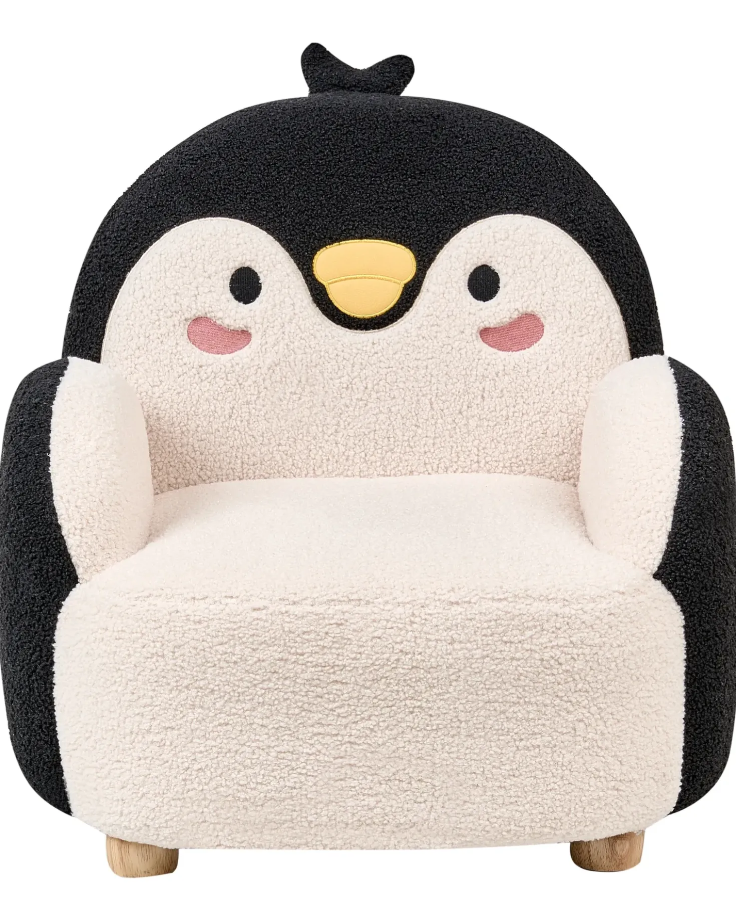 Poltrona per Bambini Pinguino FYN Bouclé Nero