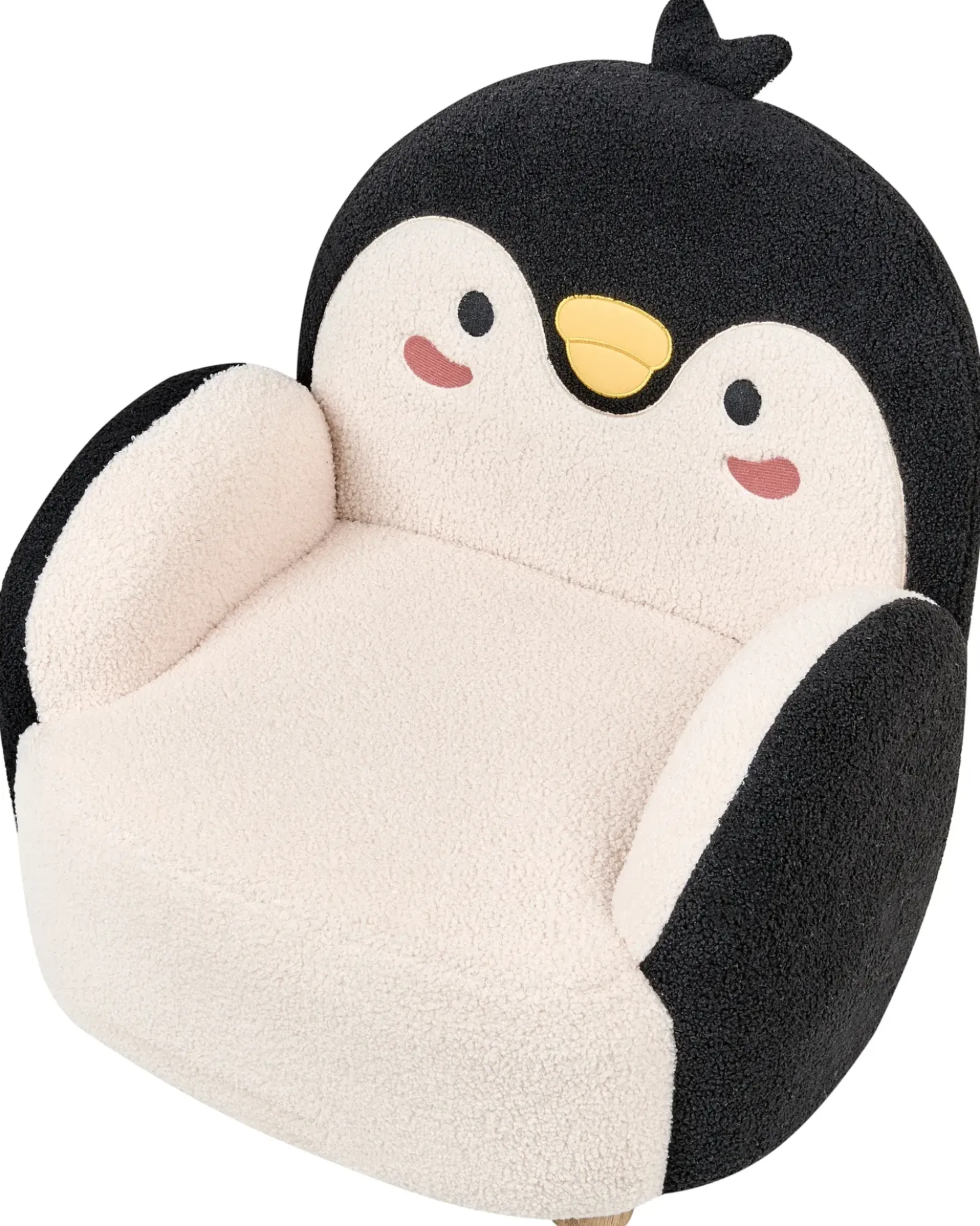 Poltrona per Bambini Pinguino FYN Bouclé Nero