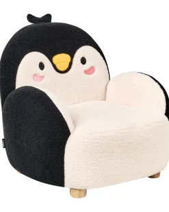 Poltrona per Bambini Pinguino FYN Bouclé Nero