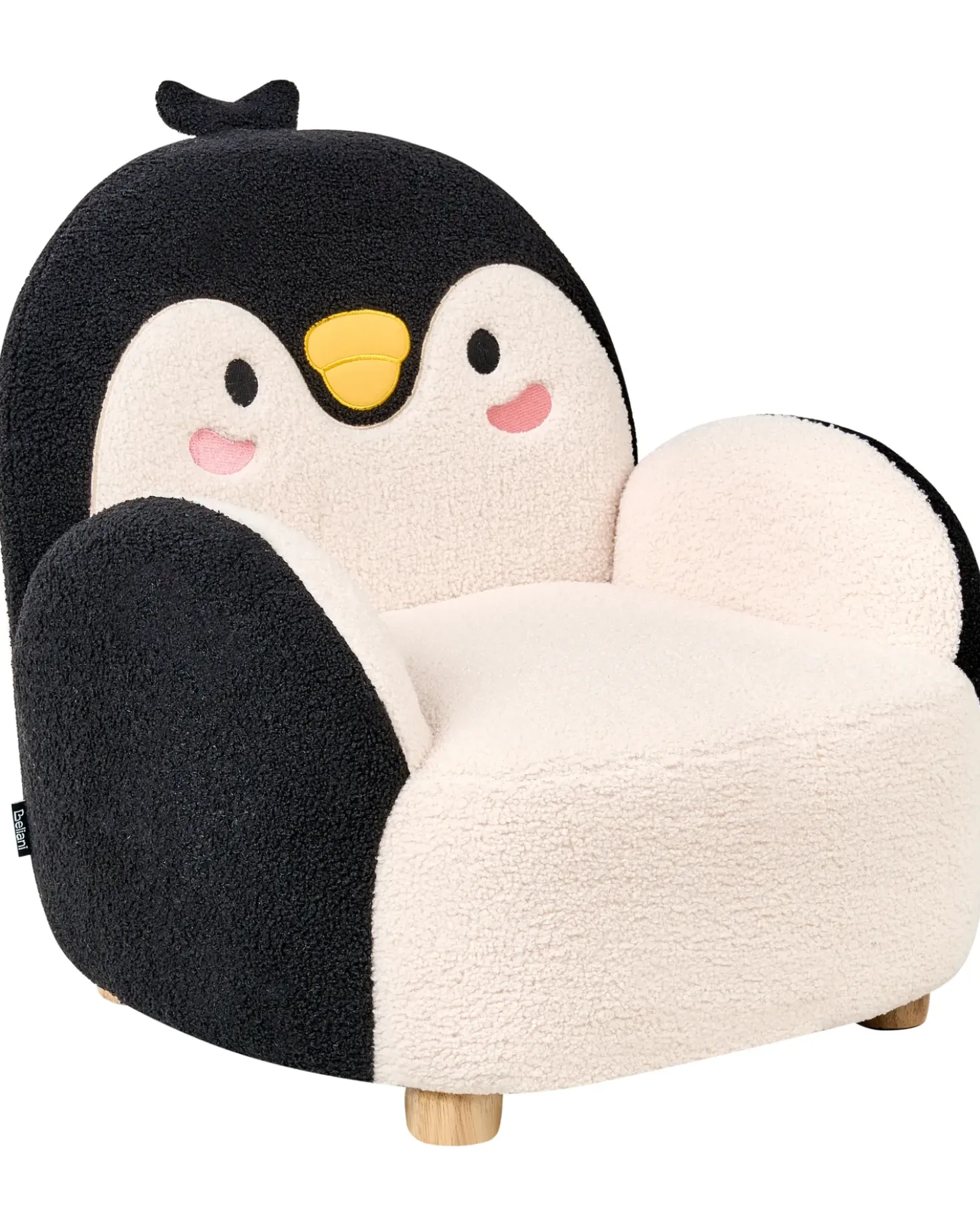 Poltrona per Bambini Pinguino FYN Bouclé Nero