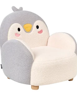 Poltrona per Bambini Pinguino FYN Bouclé Grigio